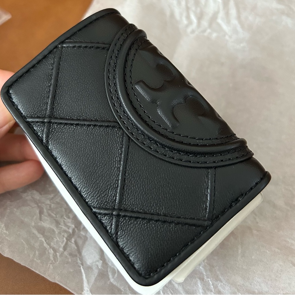 Tory Burch soft fleming small trifold wallet